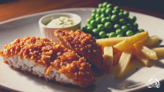 Crispy Baked Fish & Chips with Homemade Tartare Sauce Oven baked or --->